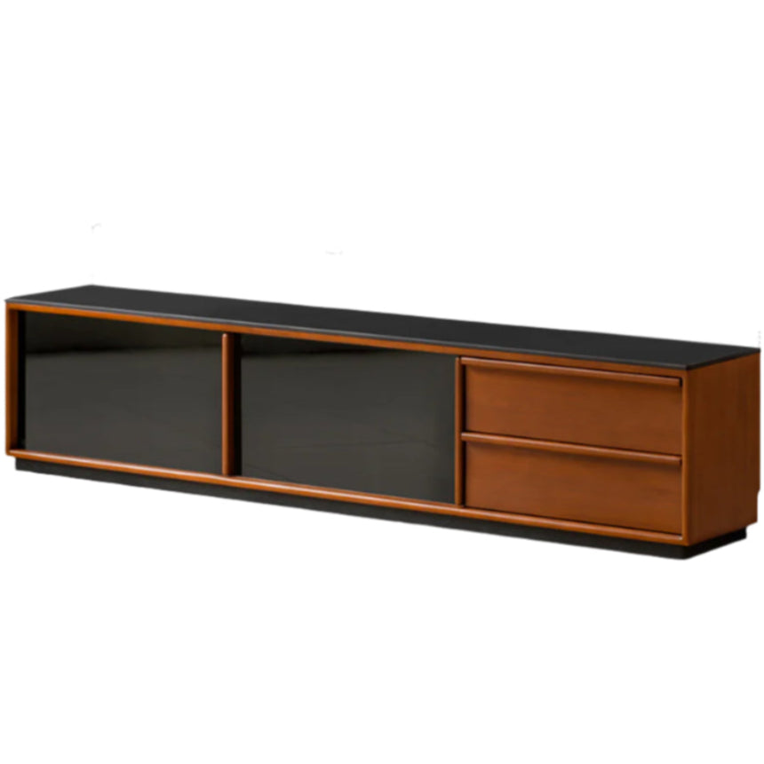 Poplar Solid Wood Medieval Style TV Stand