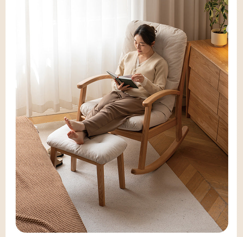 Oak Solid Wood Rocking Chair