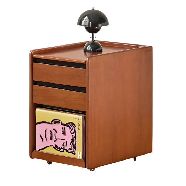 Oak Solid Wood Simple Style Nightstand