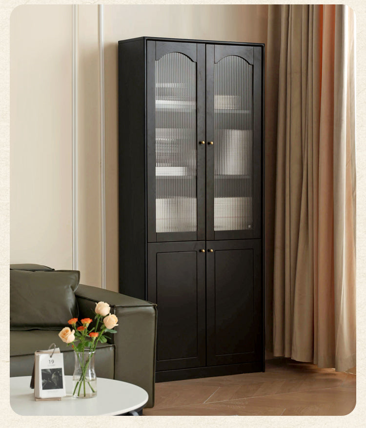 Solid Rubberwood American Retro Bookcase