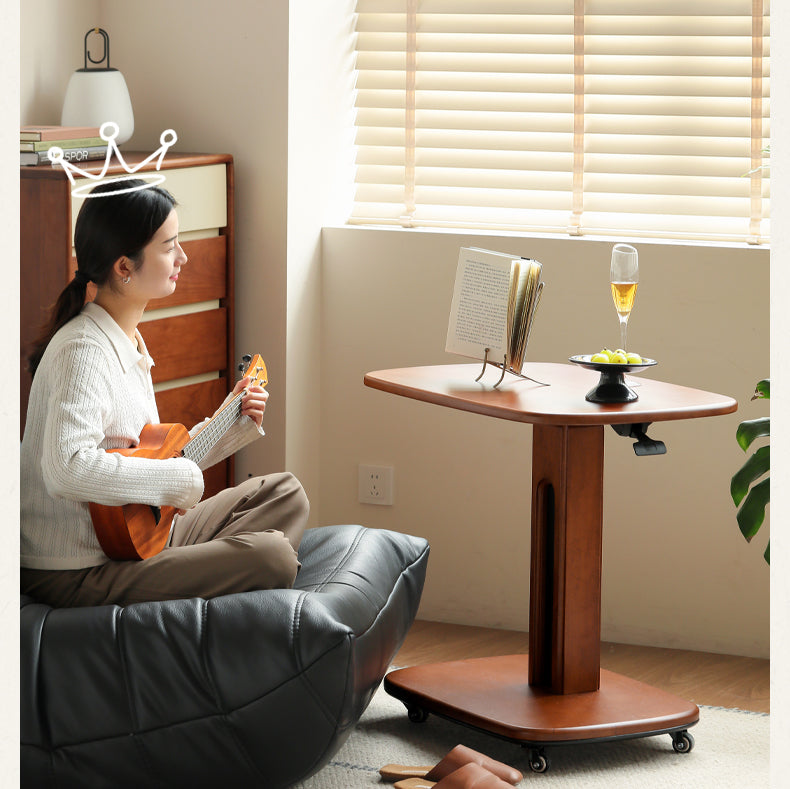 Poplar Solid Wood Mobile Ancient Style Table