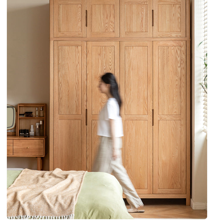 Oak solid wood Wardrobe-USA.