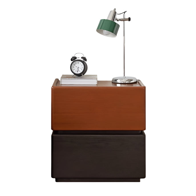 Oak, Ash Solid Wood Retro Style Nightstand