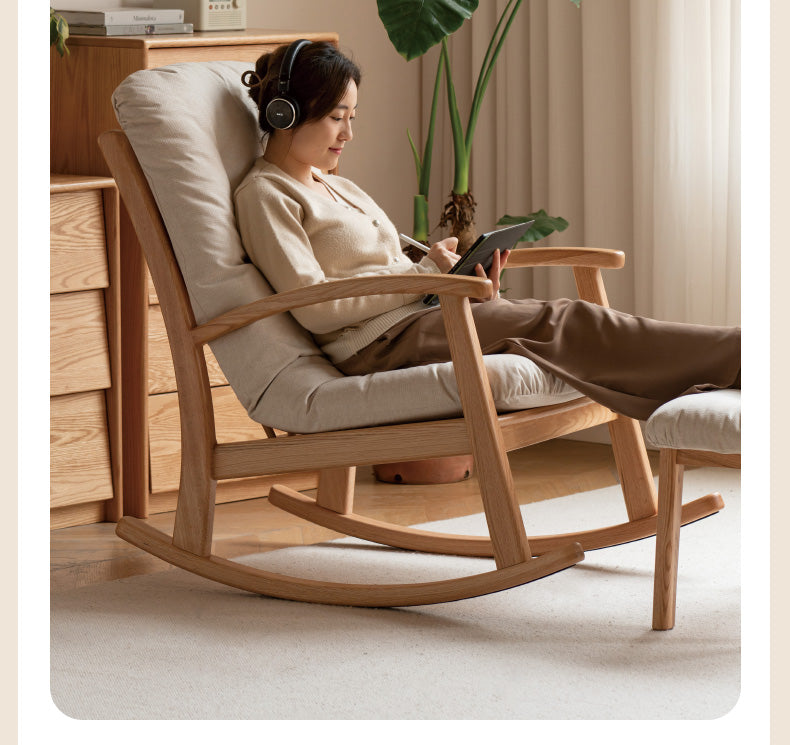 Oak Solid Wood Rocking Chair