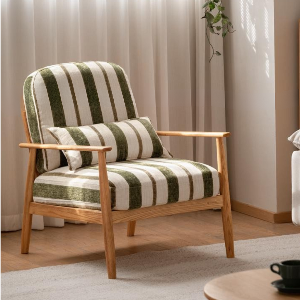 Oak Solid Wood Sofa Chair