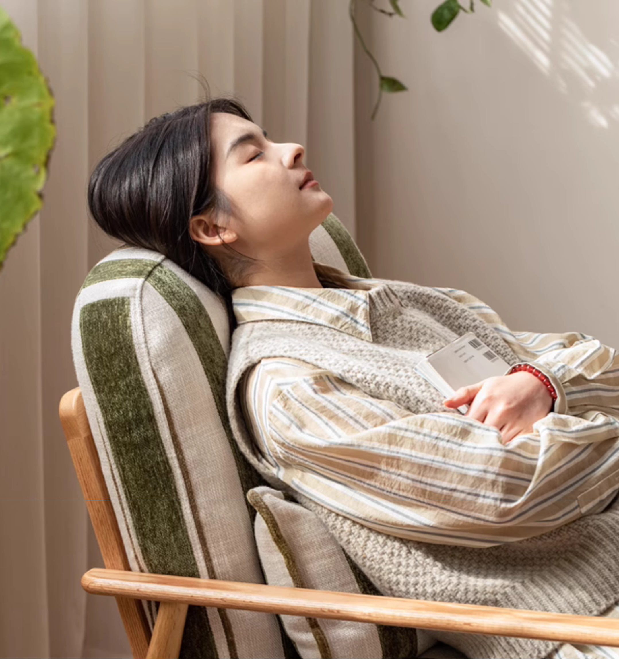 Oak Solid Wood Sofa Chair