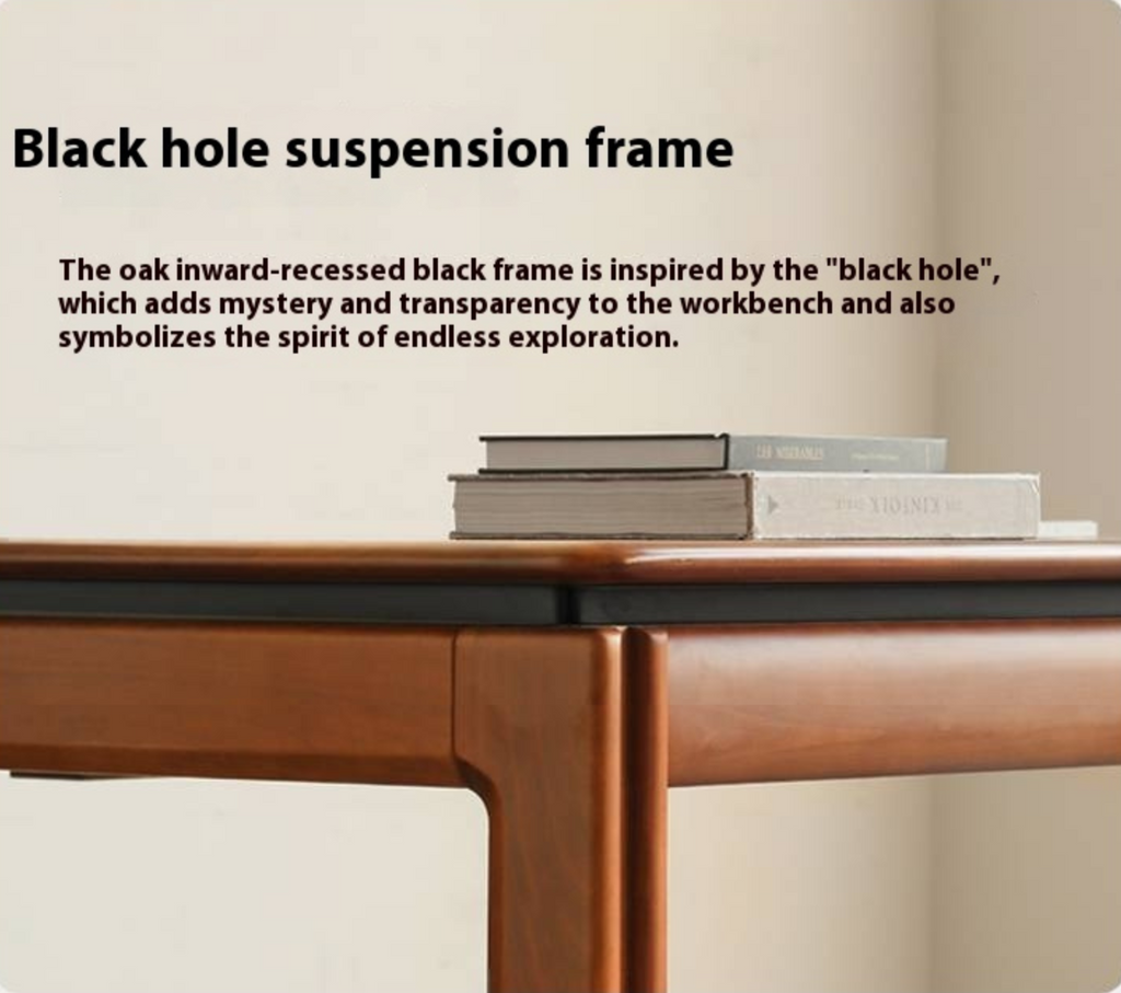 Poplar Solid Wood Antique Style Rectangular with Pull-out Workbench Office Desk