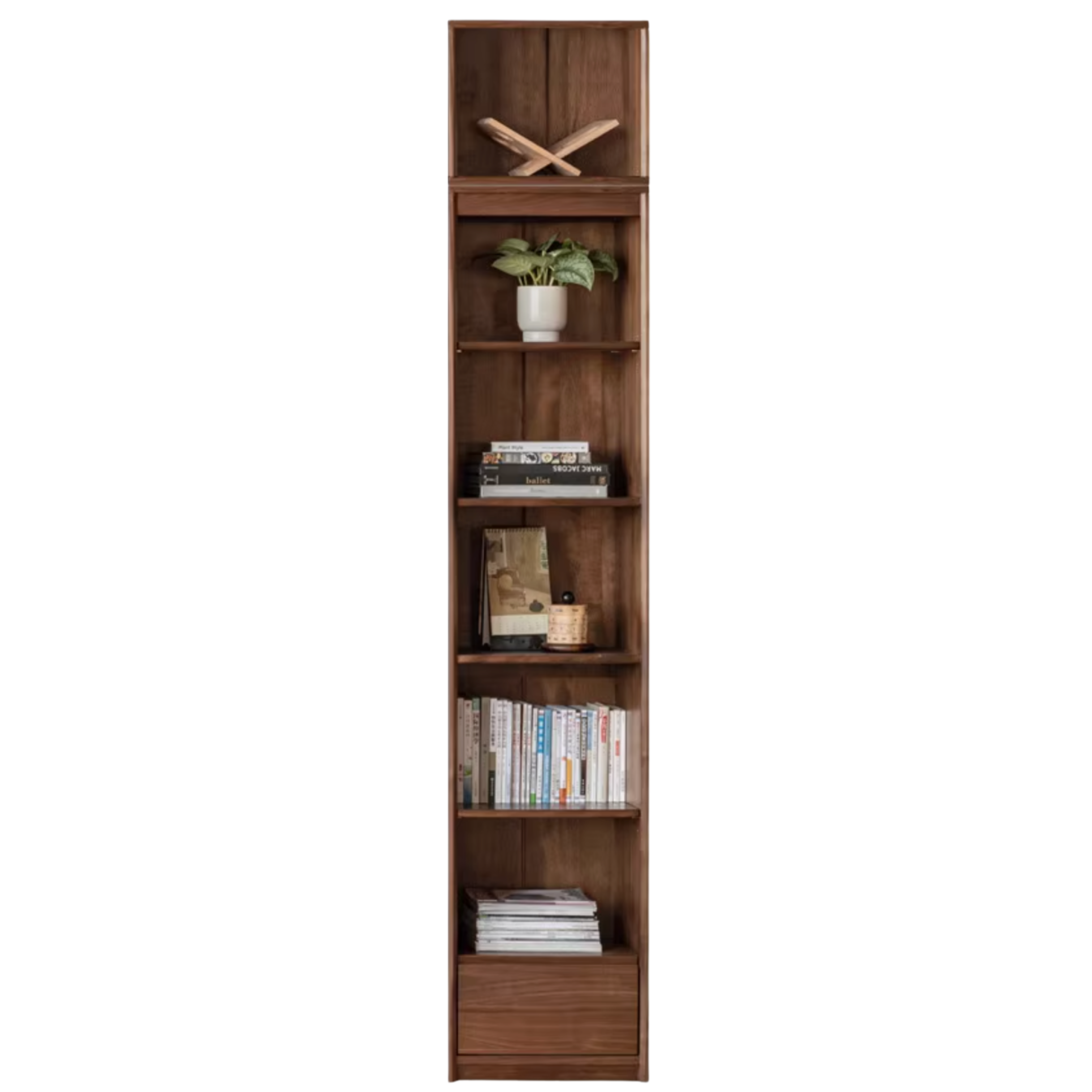 Black Walnut Solid Wood Bookshelf -USA
