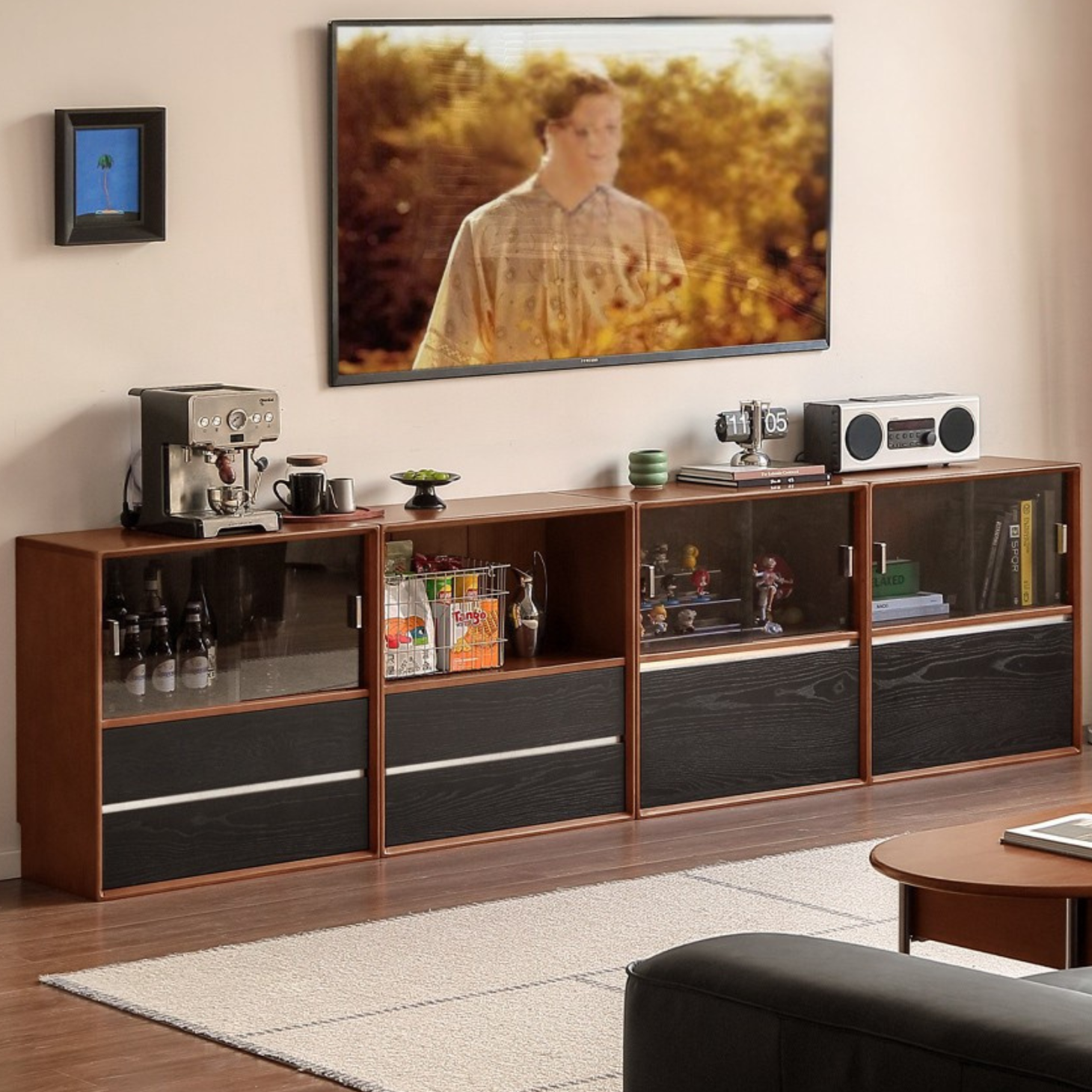 Poplar Solid Wood Ancient Style Bookcase