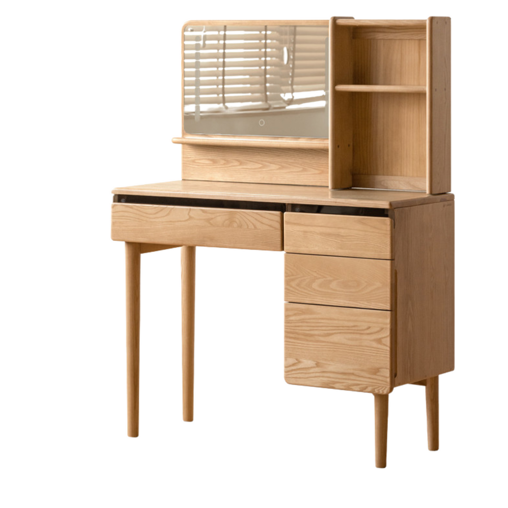 Ash Solid Wood Multifunctional Modern Dressing Table