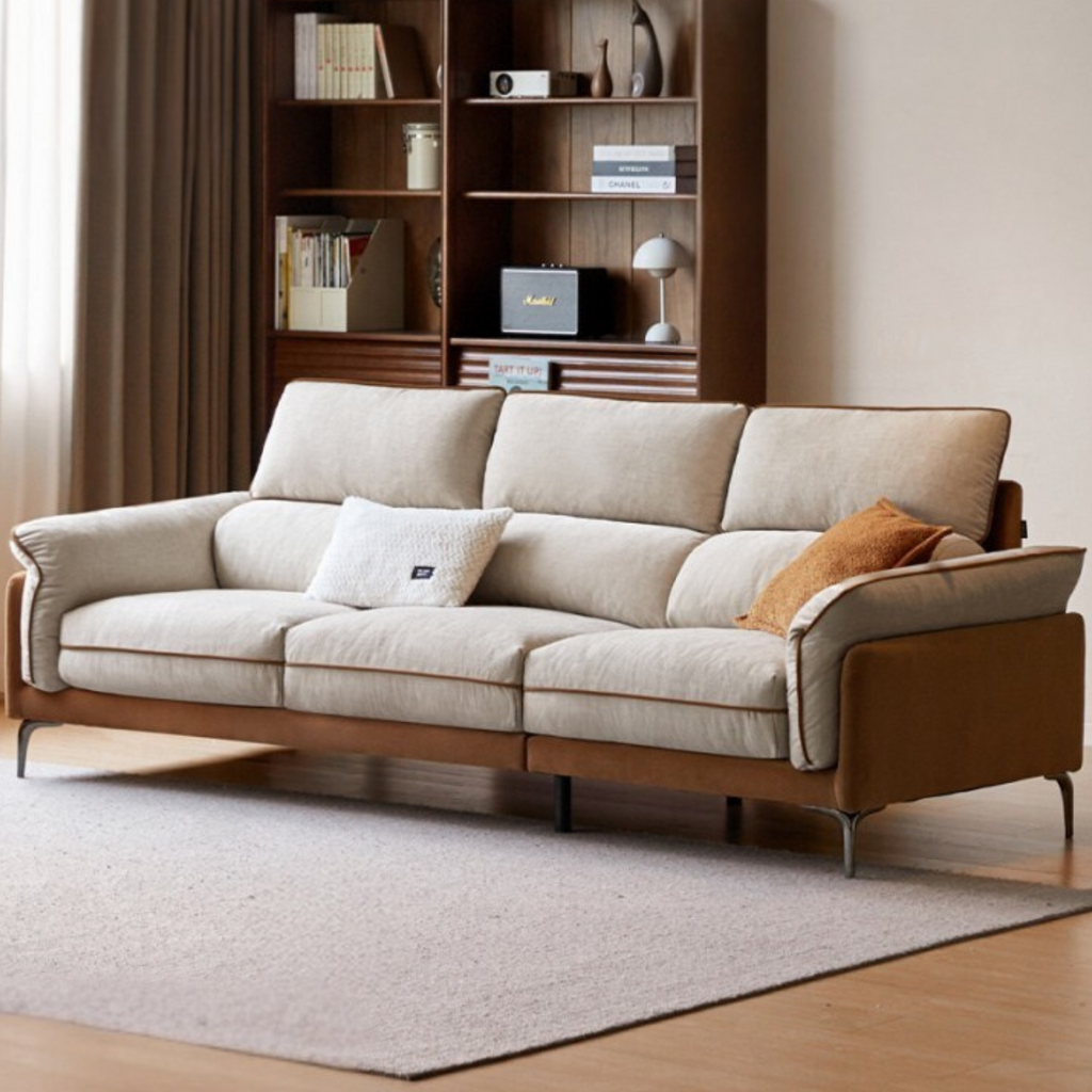 Pine Modern Style High Back Sofa