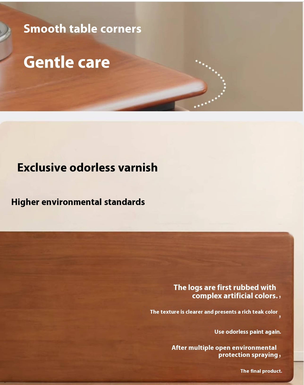 Poplar Solid Wood Antique Style Office Desk