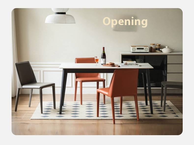 Set pcs 4 Leather Soft Nordic Style Dining Chair