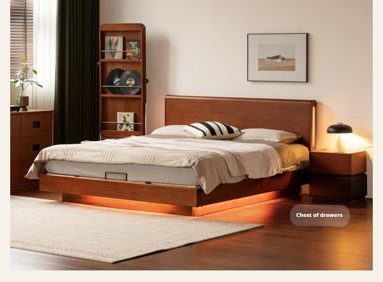 Poplar Wood Solid Wood Antique Style Box Bed