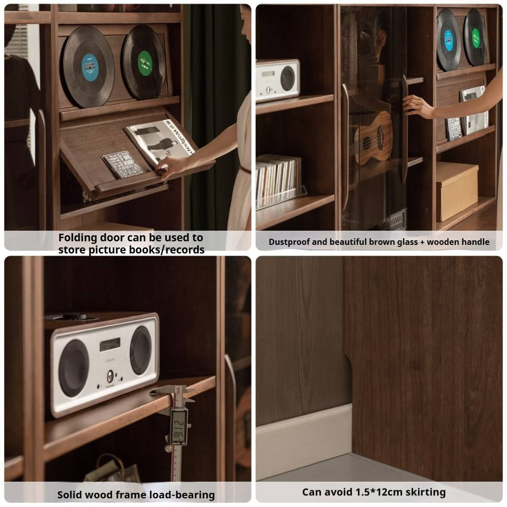 Sandalwood Solid Wood Combination Bookcase