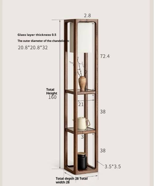 Oak Solid Wood Storage Rack