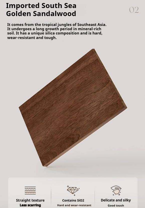 Sandalwood Solid Wood Modern Nightstand