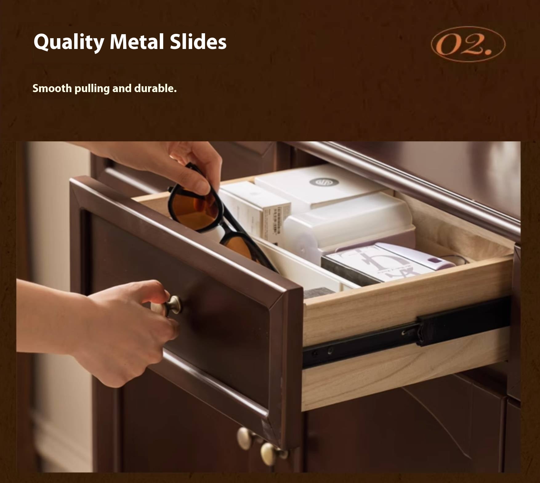 Poplar Solid Wood American Retro Shoe Cabinet