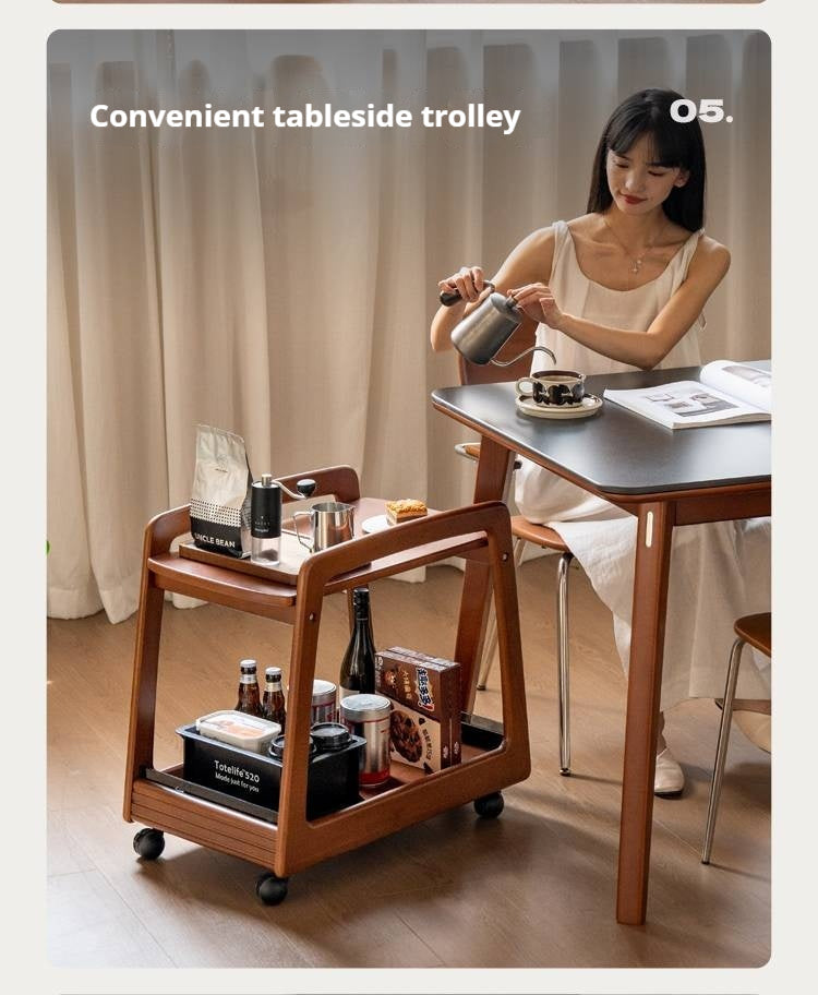 Poplar Solid Wood Antique Style Tea Table