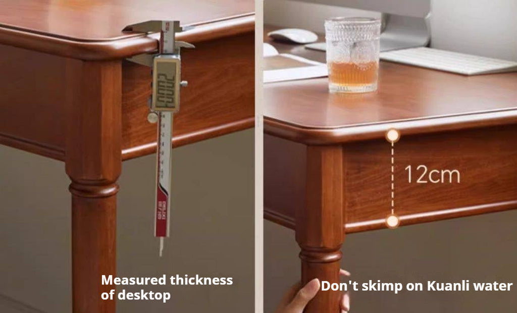 Pine Solid Wood Desk With Ancient Style