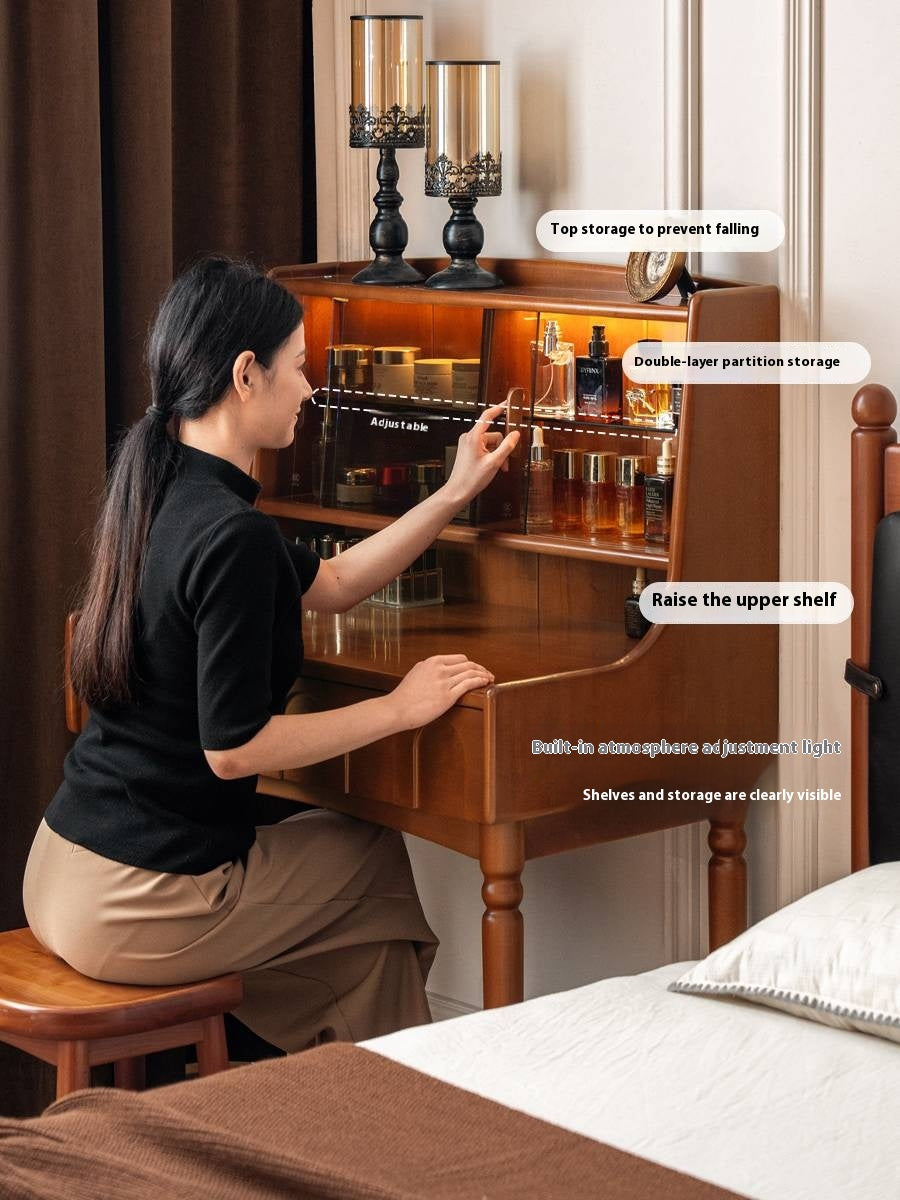 Poplar Solid Wood Multifunctional Makeup Table