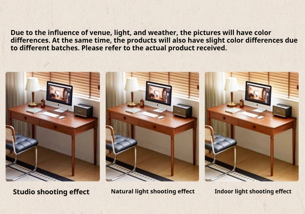 Pine Solid Wood Desk With Ancient Style