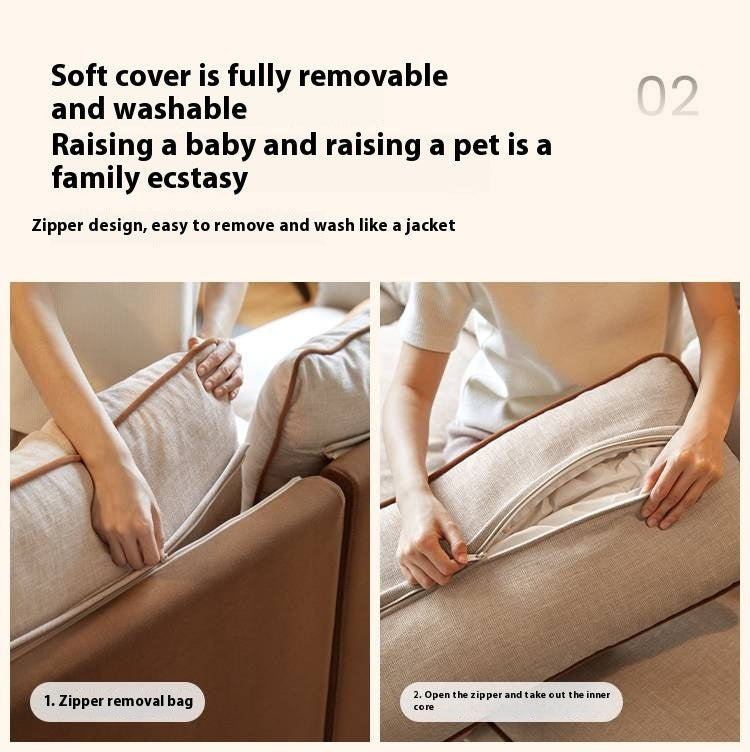 Pine Modern Style High Back Sofa