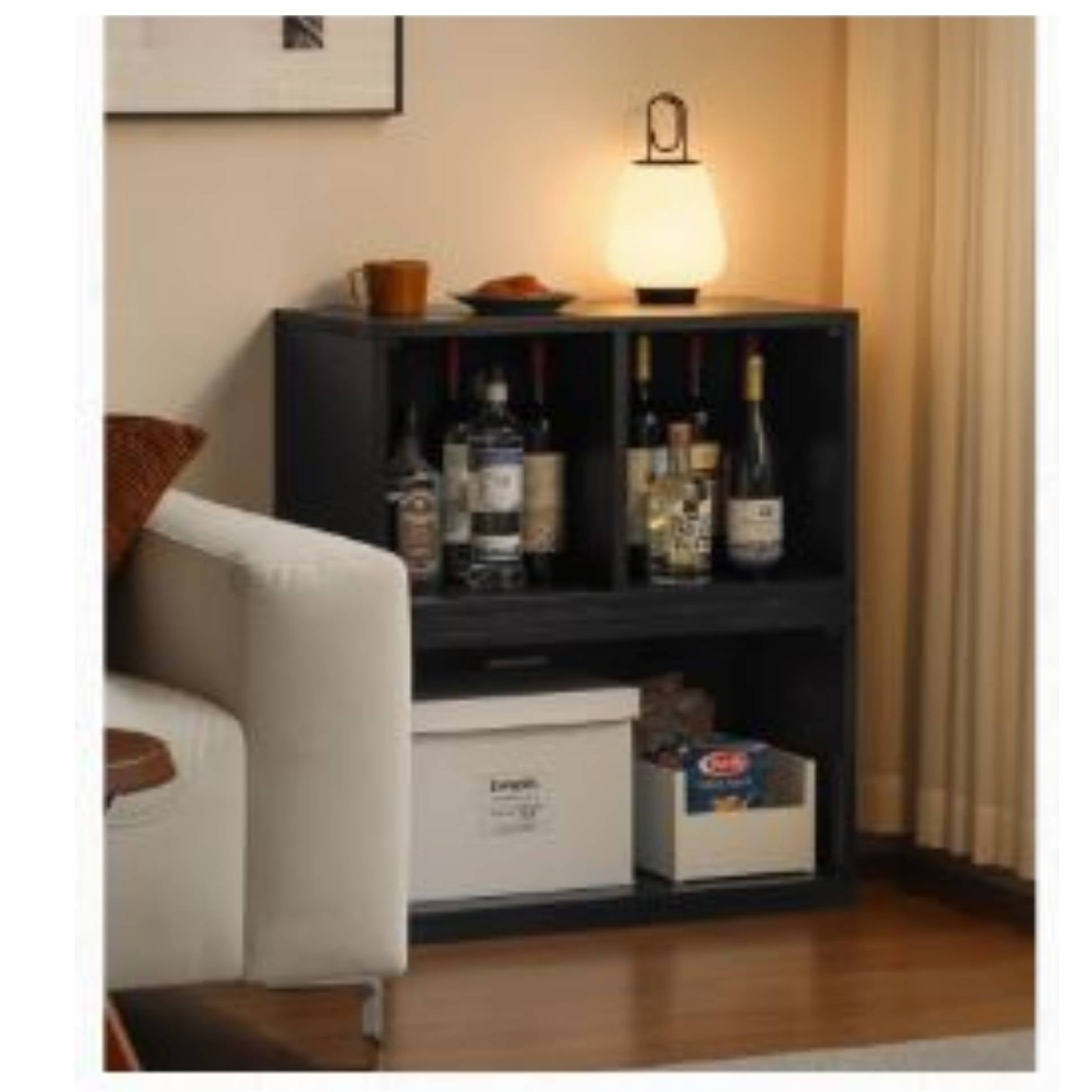 Oak Solid Wood TV Stand Combination Bookcase