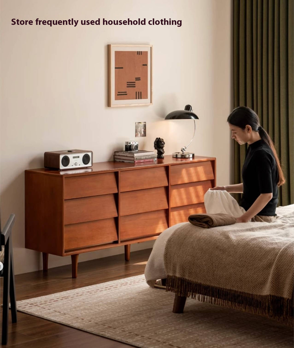 Poplar Solid Wood Middle Ancient Style Drawer