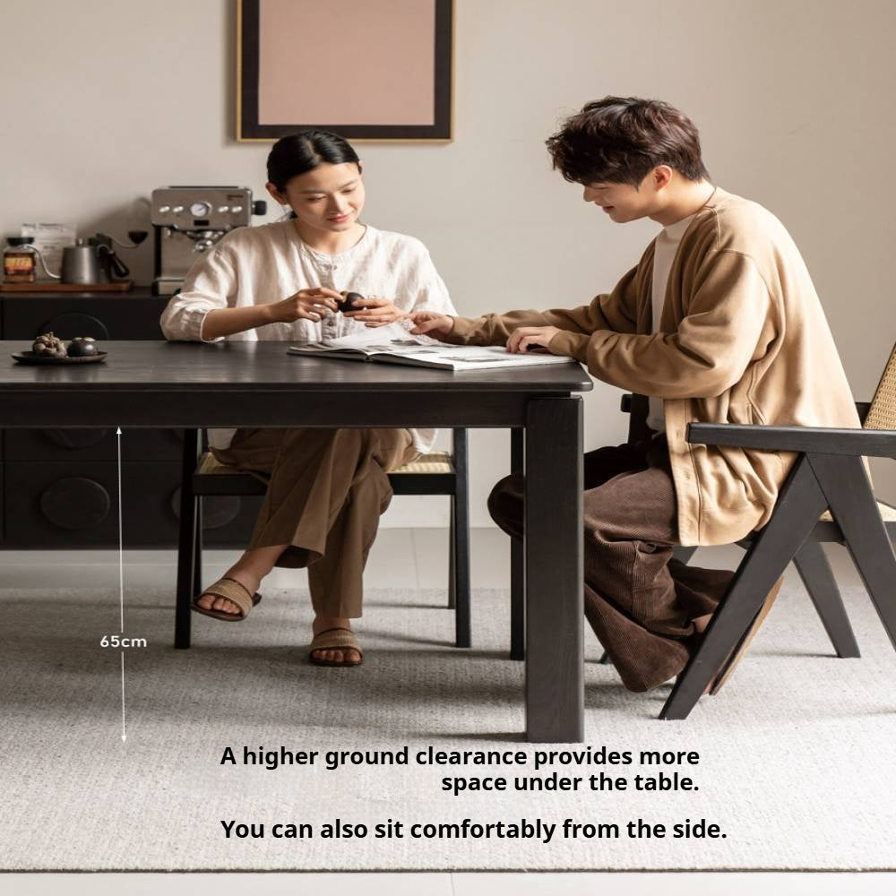 Oak, Ash Solid Wood Dining Table Modern and Simple