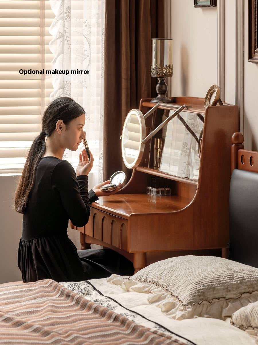 Poplar Solid Wood Multifunctional Makeup Table