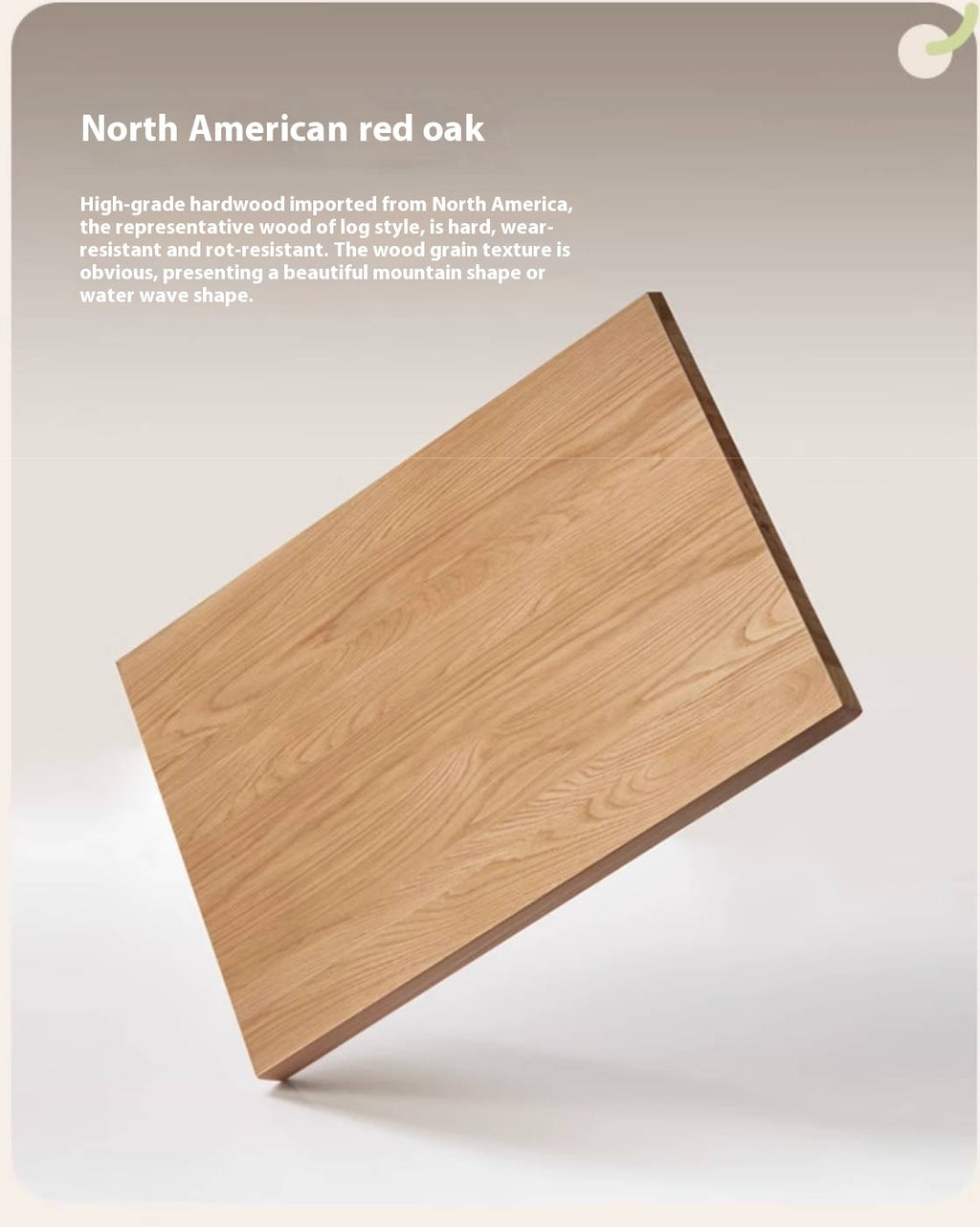 Oak Solid Wood Square Coffee Table Module Combination