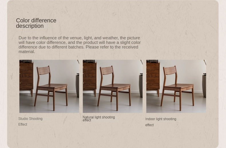 Set pcs 4 Black Walnut, Ash, Oak, Beech, Sandalwood, White Oak Solid Wood Dining Chair