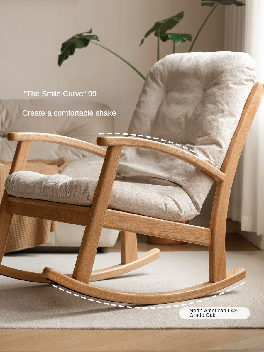 Oak Solid Wood Rocking Chair