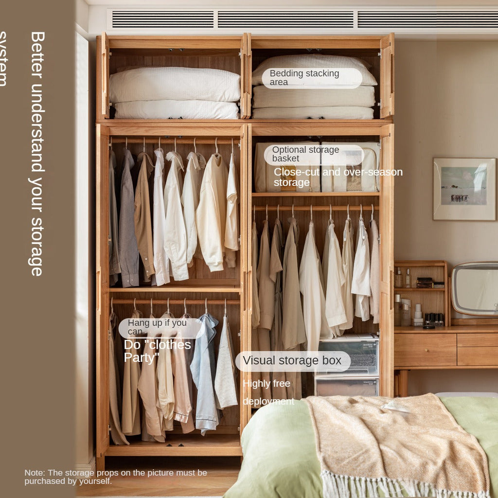 Oak solid wood Wardrobe-USA.