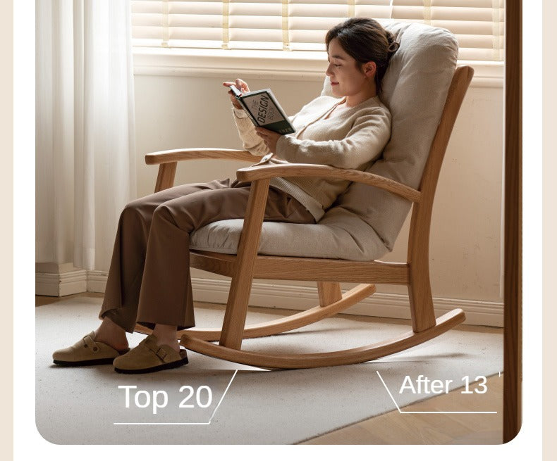 Oak Solid Wood Rocking Chair