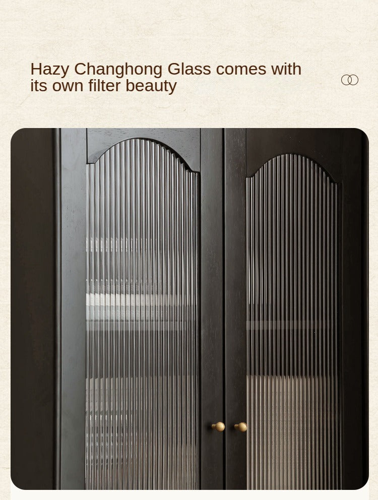 Solid Rubberwood American Retro Bookcase