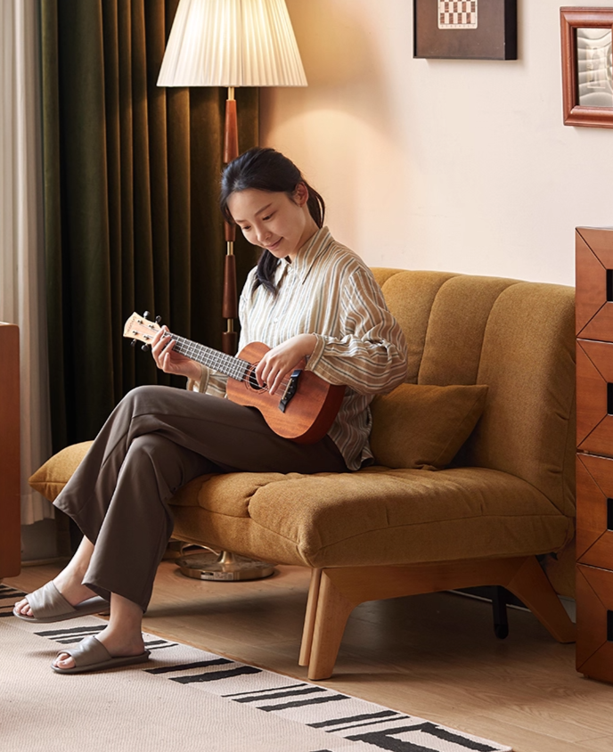 Retro Sitting and Sleeping Sofa