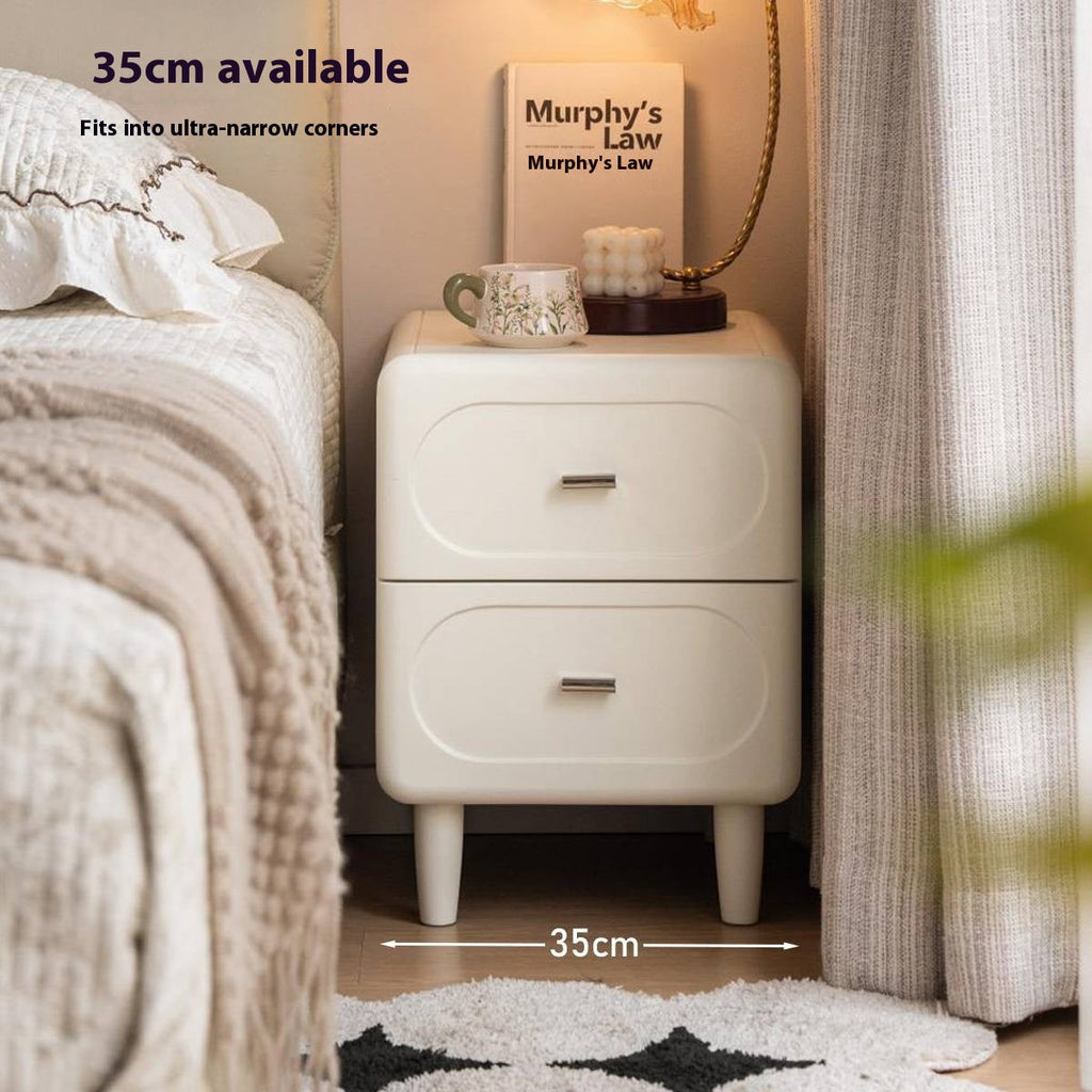 Poplar Solid Wood French Cream Style Nightstand