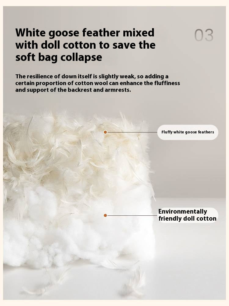 Pine Modern Style High Back Sofa