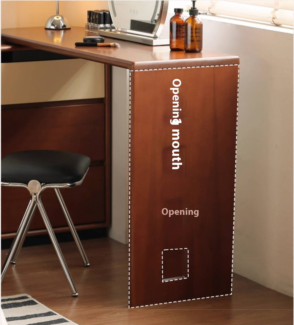 Poplar Solid Wood Bauhaus Style Dressing Table