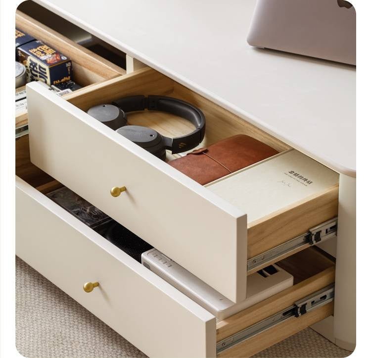 Solid Rubberwood Rock Board Coffee Table