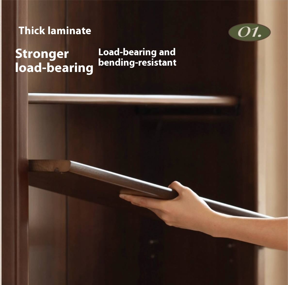 Poplar, Black Walnut Solid Wood American Style Bookcase