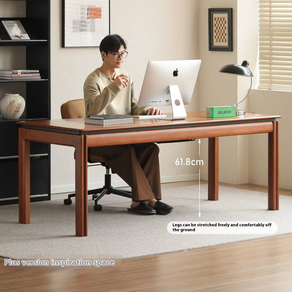 Poplar Solid Wood Antique Style Office Desk