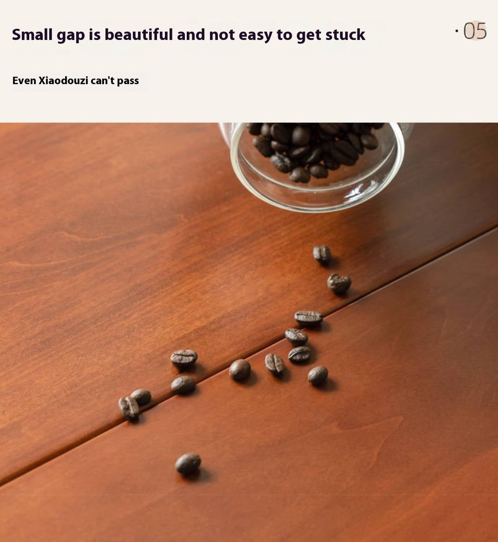 Poplar Solid Wood Middle Ancient Style Mobile Tea Table