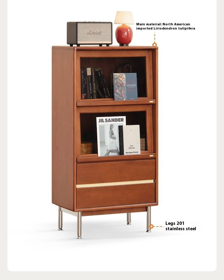 Poplar Solid Wood Ancient Style Side Cabinet