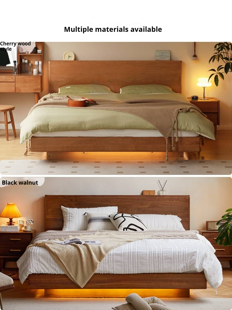 Poplar Wood Solid Wood Antique Style Box Bed