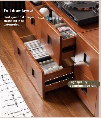 Poplar Solid Wood Modular TV Stand In Antique Style