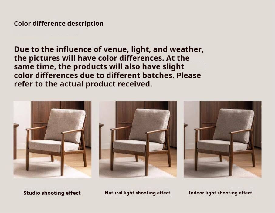 Sandalwood Solid Wood Modern Sofa Chair