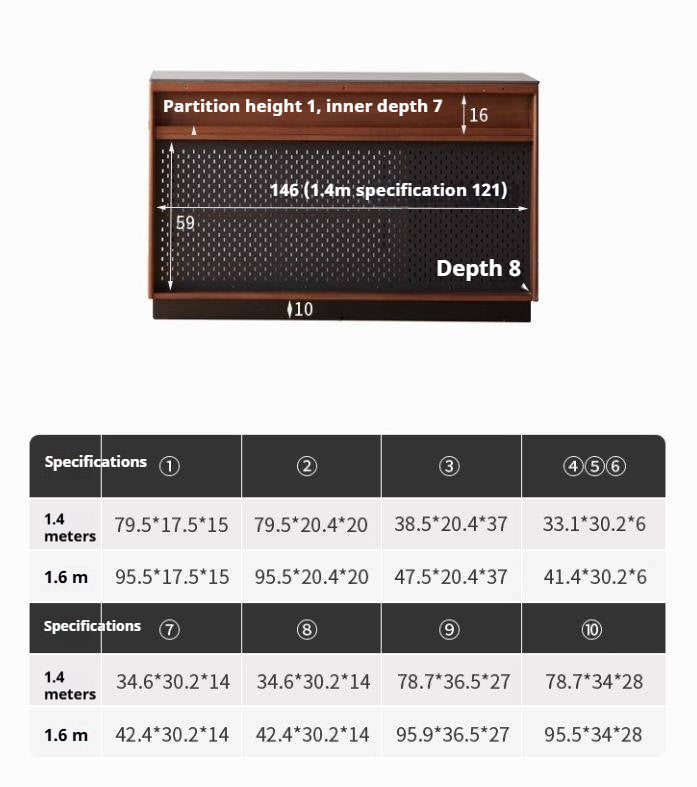 Poplar Solid Wood Island Dining Table Rotatable